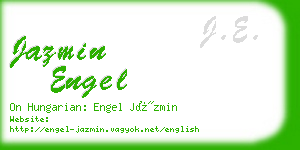 jazmin engel business card